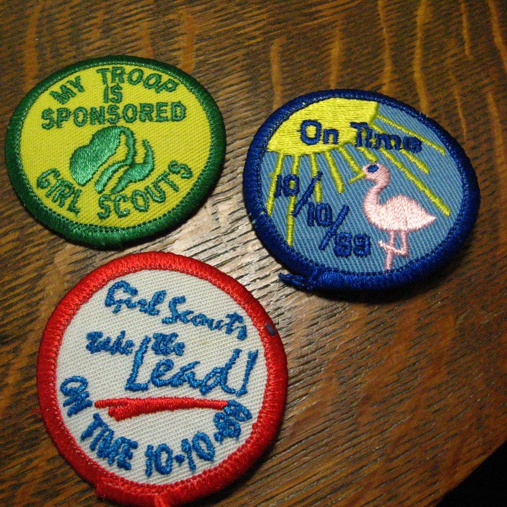 👩‍✈️ Girl Scouts Of America Vintage 1980's Patches